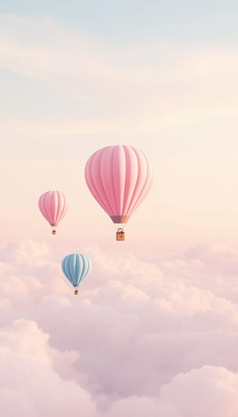 Invitație Gender Reveal Baloane cu Aer Cald