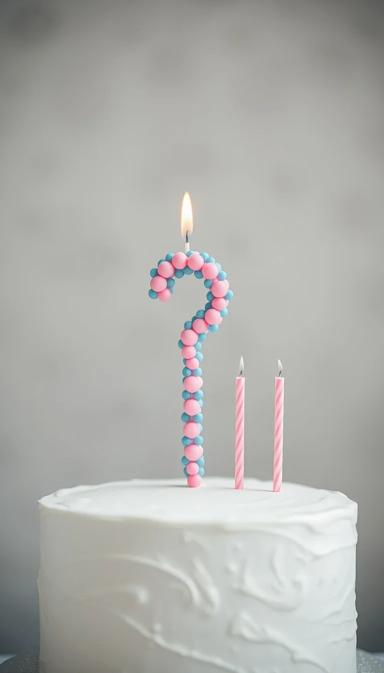 Invitație Gender Reveal Tortul cu Semnul Întrebării