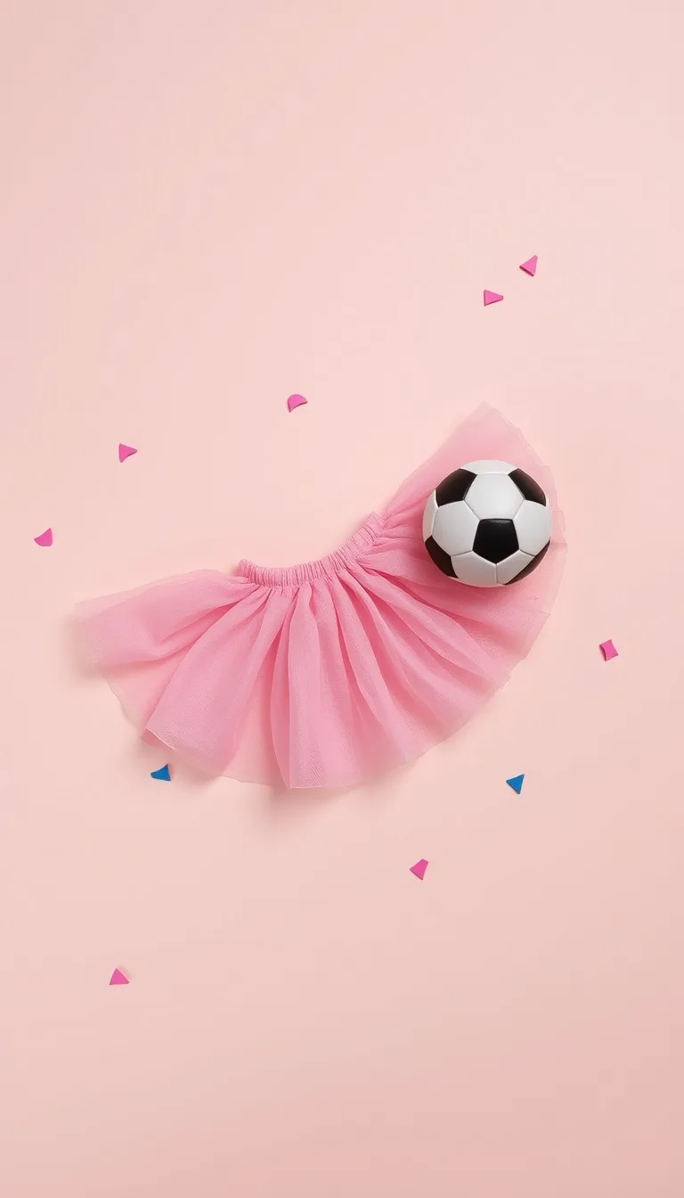 Invitație Gender Reveal Tutu sau Minge?