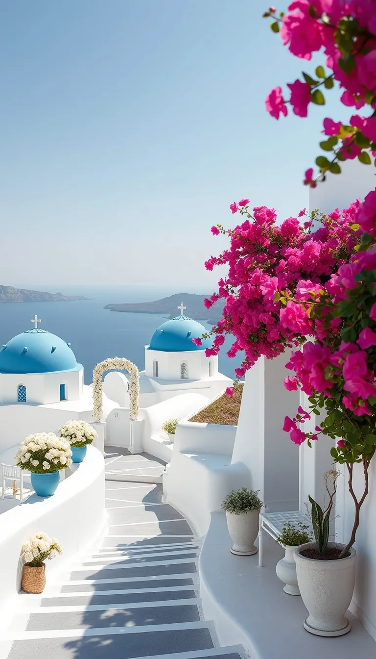 Model invitație nuntă Albastru de Santorini