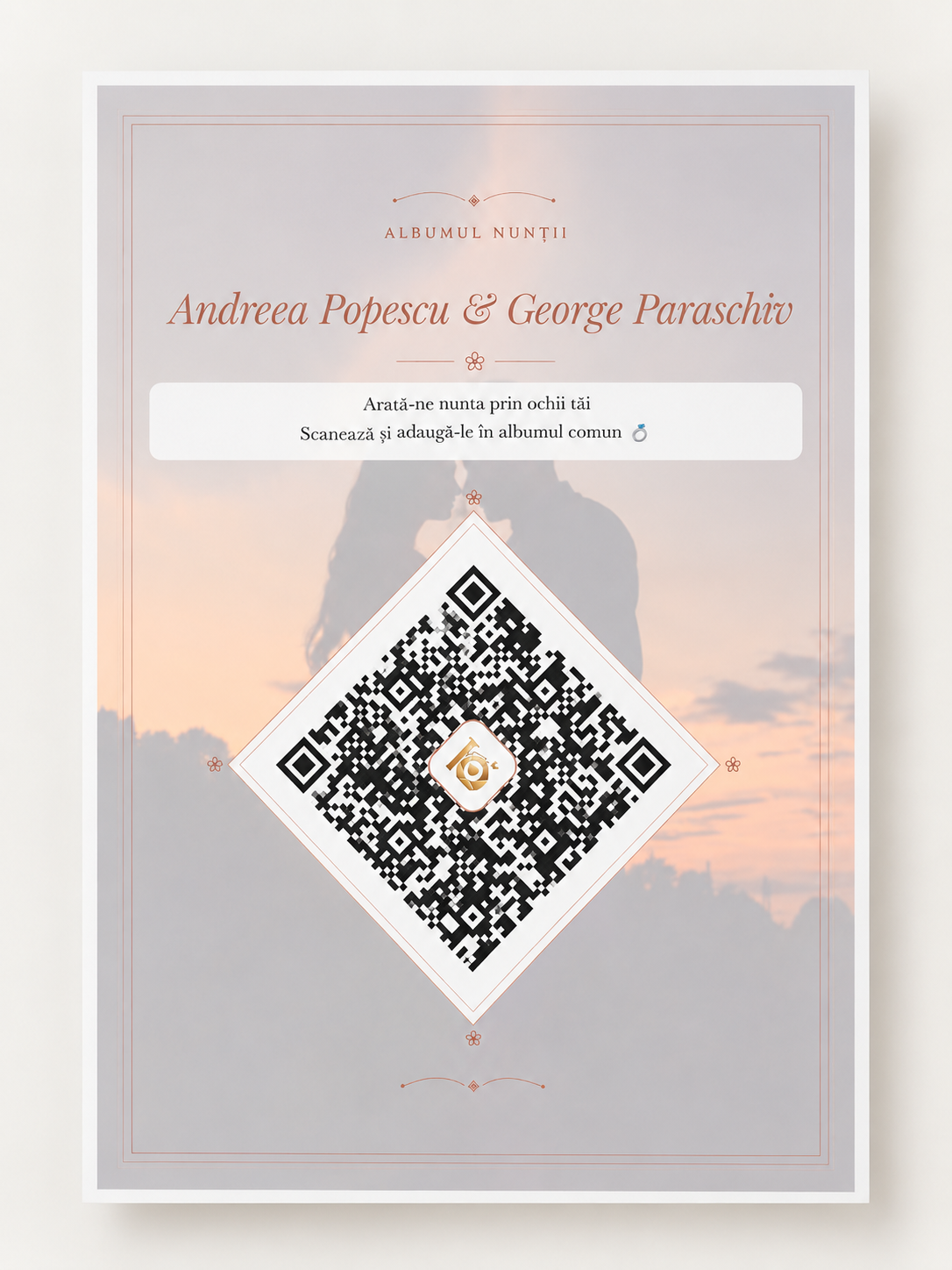 Afiș QR tipărit — Format A4