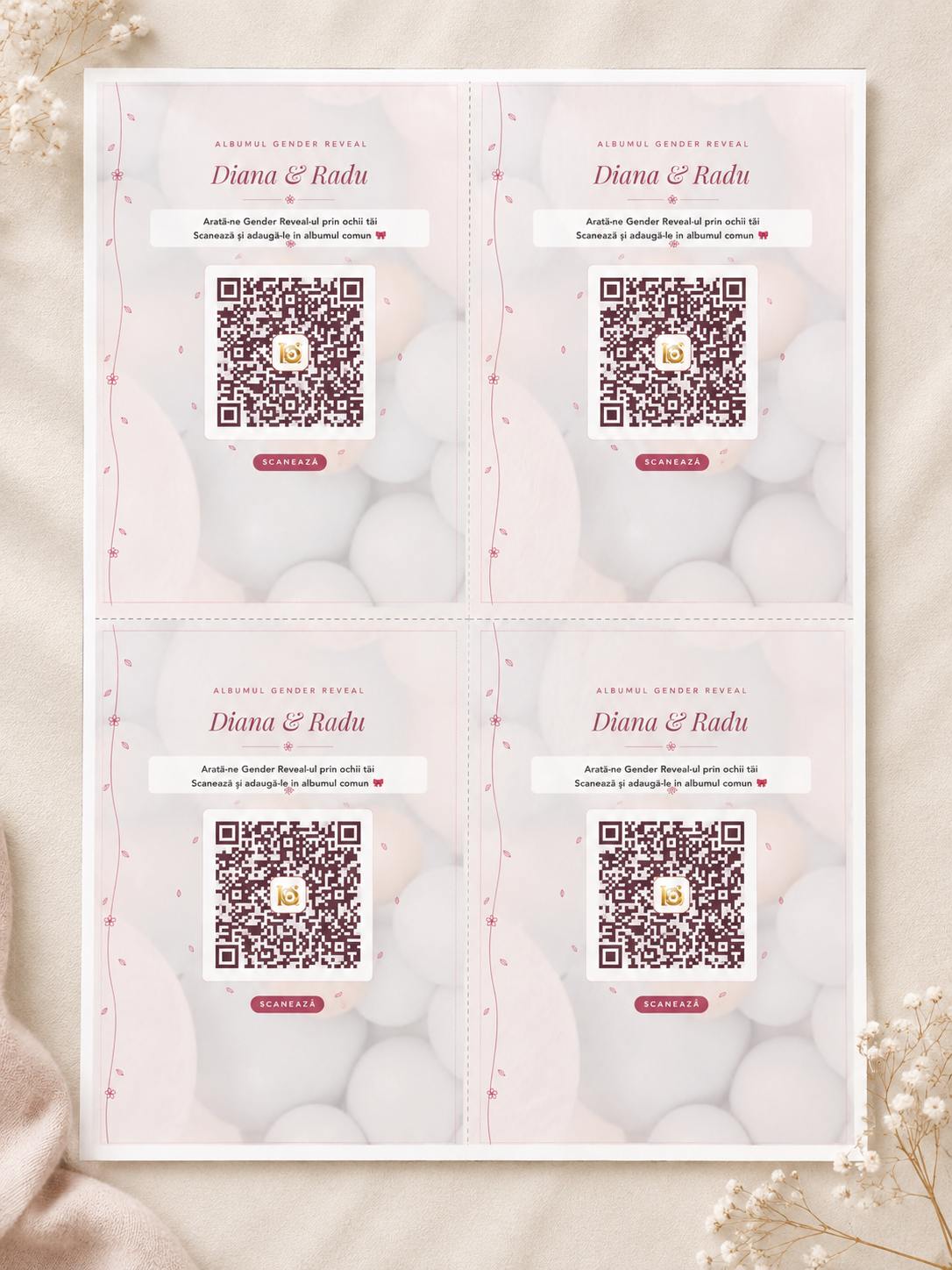 Afiș QR tipărit — Format A6