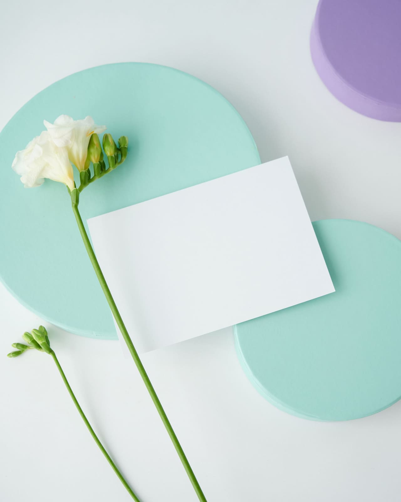 Baptism invitation pastel-mint