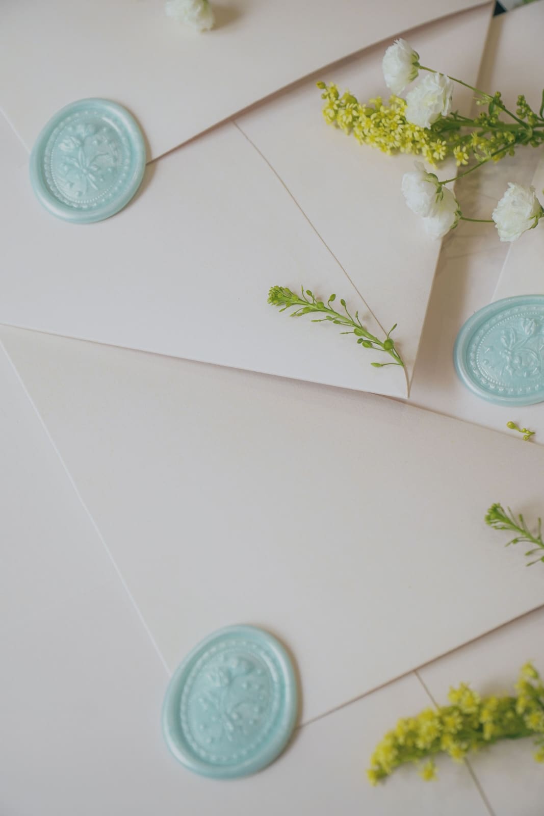 Baptism invitation wildflower-seal