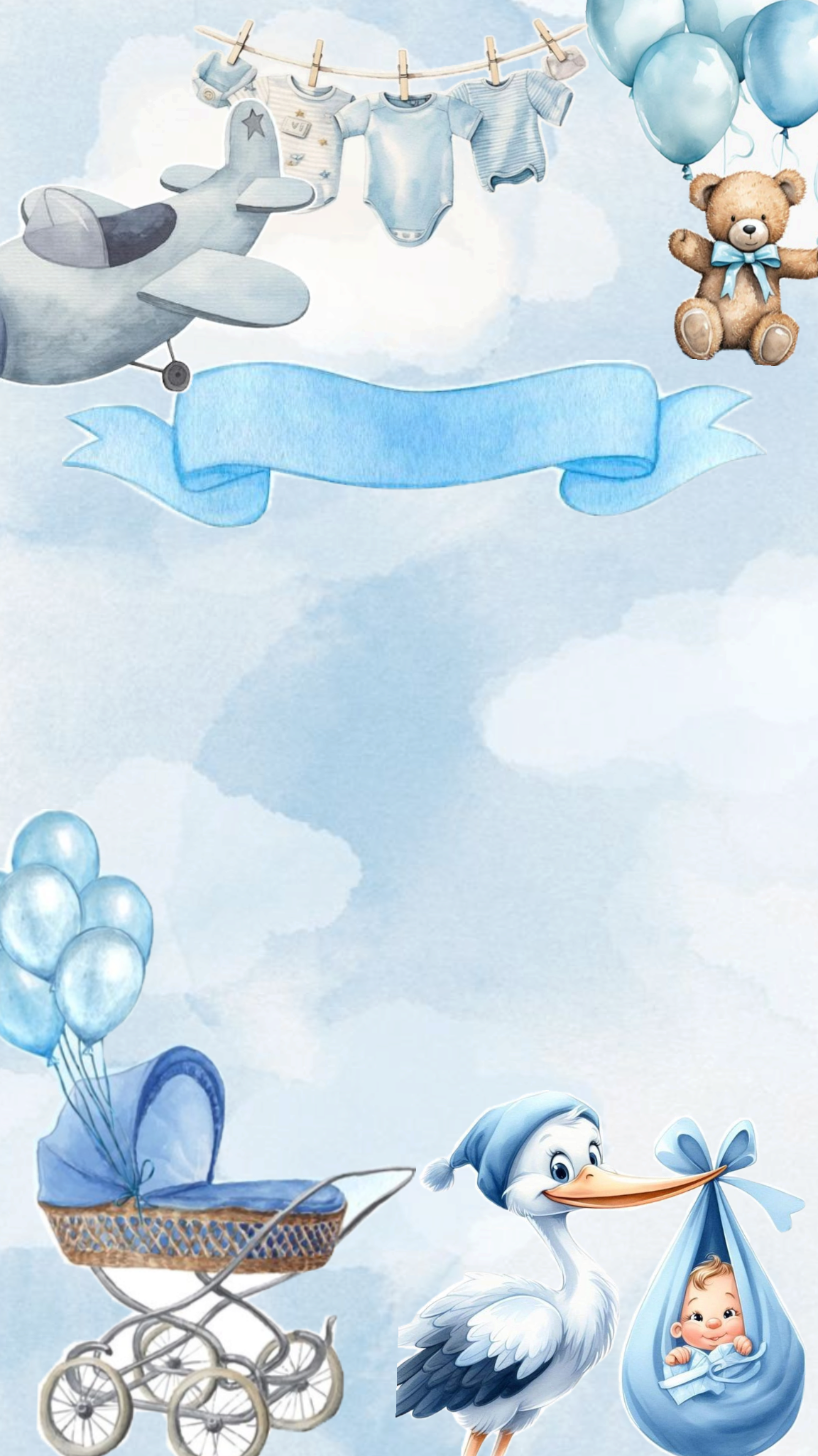 Baptism invitation Angelic