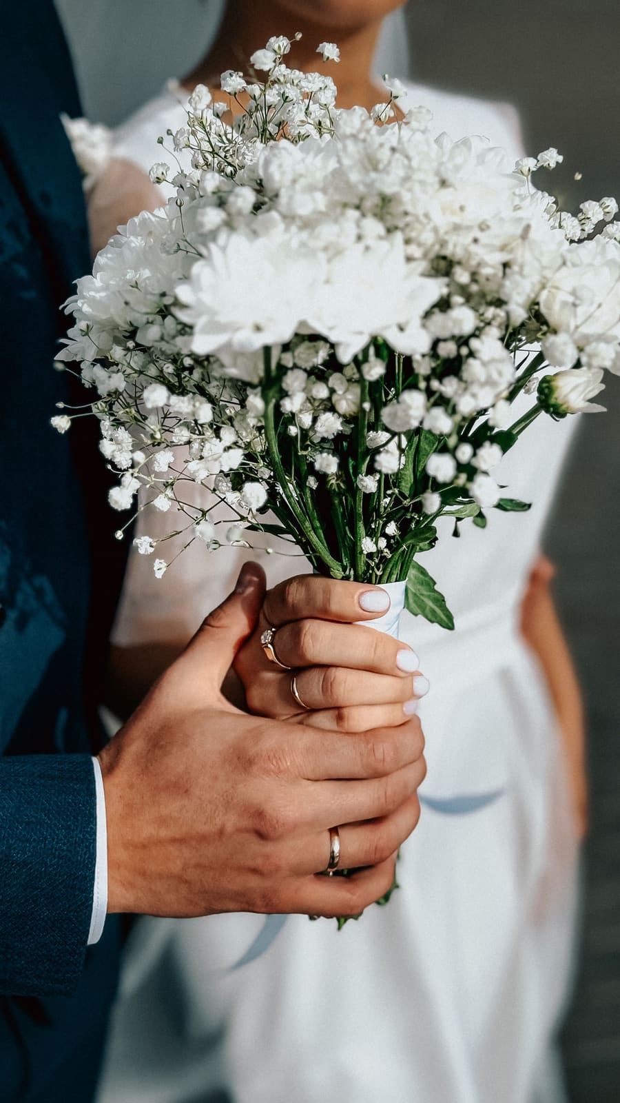 Wedding invitation gypsophila